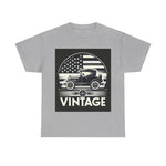 Flag Village USA Vintage Car Flag T-SHIRT Heavy Cotton Tee USA0001