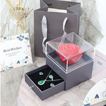 Flag Village Eternal flower gift box Earring Necklace Pendant box couple ring box