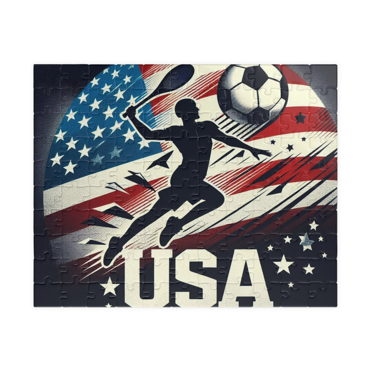 Flag Village USA Sporting Flag Jigsaw Puzzle