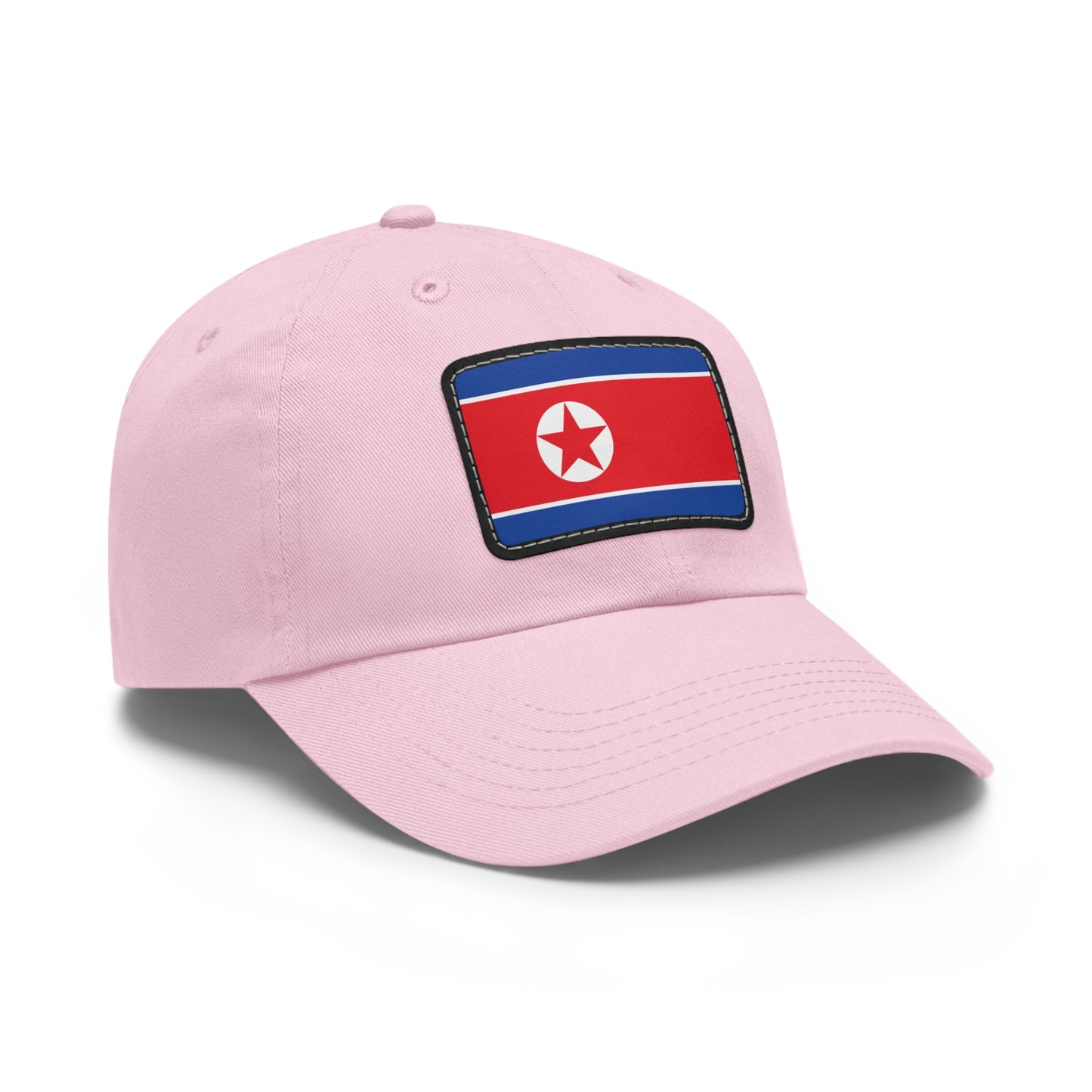 Flag Village North Korea Flag Hat Cap with Leather Patch