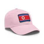 Flag Village North Korea Flag Hat Cap with Leather Patch