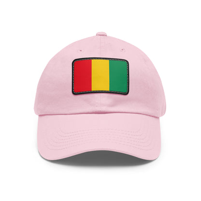 Flag Village Guinea Flag Hat Cap with Leather Patch