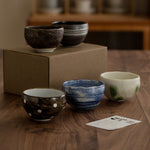 Flag Village Tableware Gift Box Set Japanese-style Household Heat-resistant Ceramic Soup Bowl