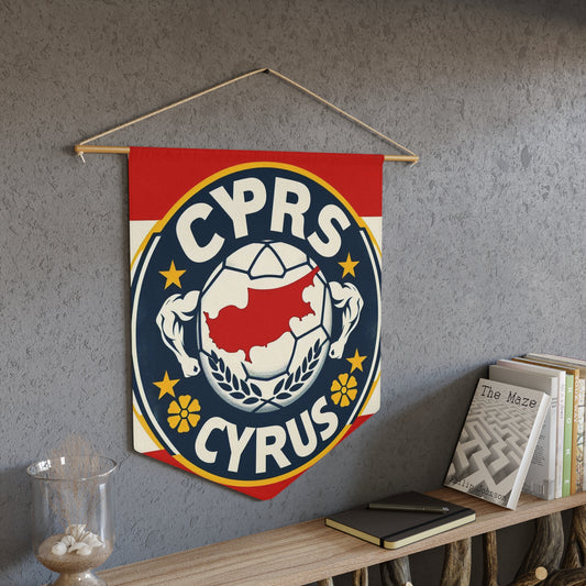 Flag Village Cyprus Flag Pennant Sporting Home Wall decoration CYP0001