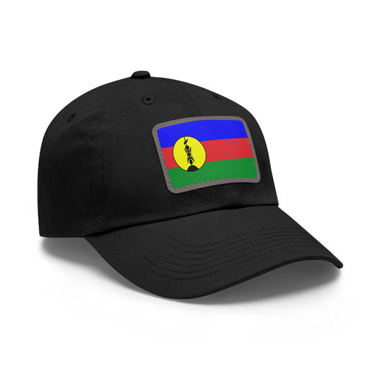 Flag Village New Caledonia Flag Hat Cap with Leather Patch