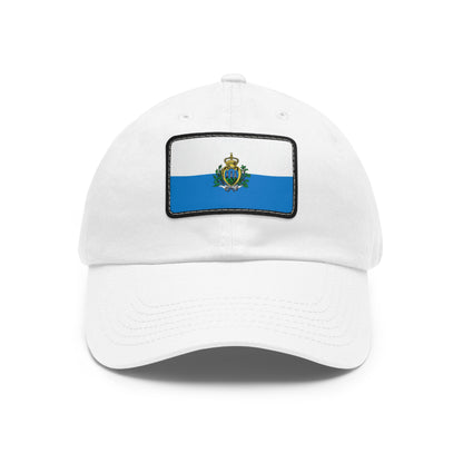 Flag Village San Marino Flag Hat Cap with Leather Patch