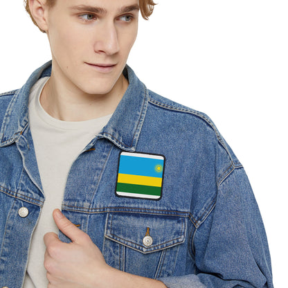 Flag Village Rwanda Flag Embroidery Iron-On Patches