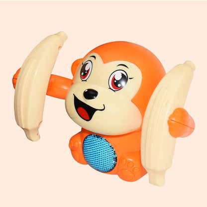 Flag Village Baby Toys Electric Tumbling Monkey Light Music Puzzle Sound Tipping Monkey Kids Toys Early Educational Toys For Children Gifts