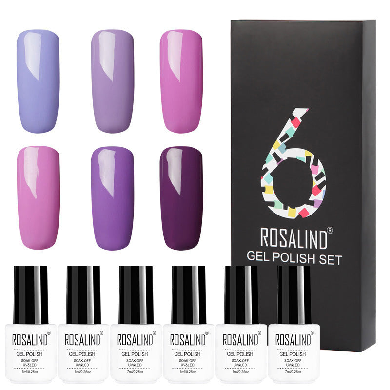 Flag Village 6 Colors Set Solid Color Gel Polish Set Nail Polish Gift Box Manicure