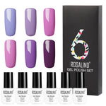 Flag Village 6 Colors Set Solid Color Gel Polish Set Nail Polish Gift Box Manicure