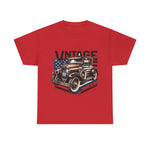 Flag Village USA Vintage Car Flag T-SHIRT Heavy Cotton Tee USA0012