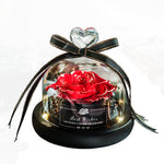 Flag Village Valentine's Day Christmas Dried Flowers For Home Decor Wedding Gifts Dried Flowers Eternal Real Rose Home Decor With LED In Glass