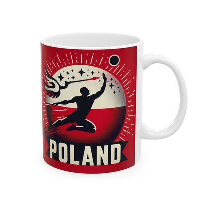 Flag Village Poland Sporting Flag Ceramic Coffee Mug 11oz POL0008
