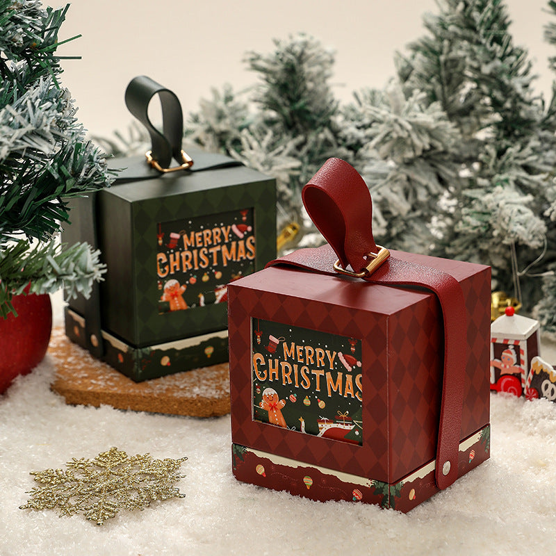 Flag Village Christmas Gift Box Portable Decorative Packing Box