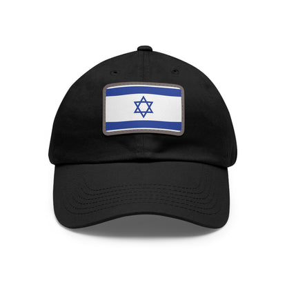 Flag Village Israel Flag Hat Cap with Leather Patch