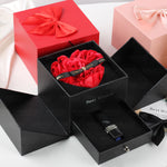 Flag Village Double Life Rose Jewelry Packaging Gift Box