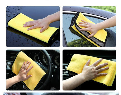 Flag Village Auto Tools Car wash towel cleaning cloth special towel not lint car glass absorbent rag non-deer skin towel thickening without leaving marks