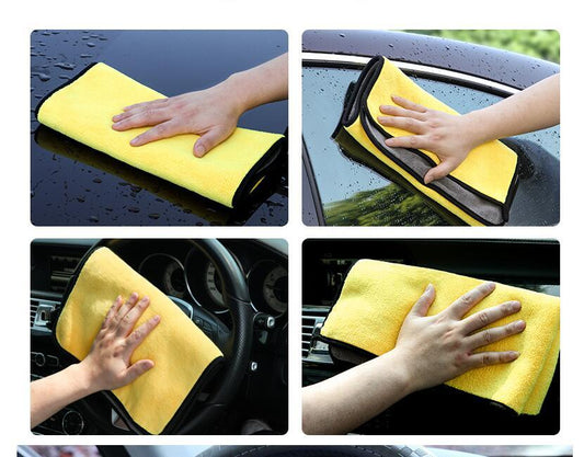 Flag Village Auto Tools Car wash towel cleaning cloth special towel not lint car glass absorbent rag non-deer skin towel thickening without leaving marks