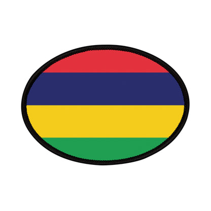 Flag Village Mauritius Flag Embroidery Iron-On Patches