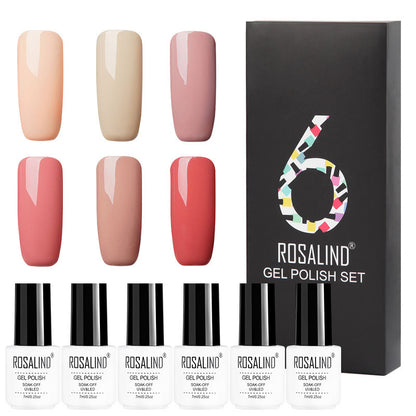 Flag Village 6 Colors Set Solid Color Gel Polish Set Nail Polish Gift Box Manicure