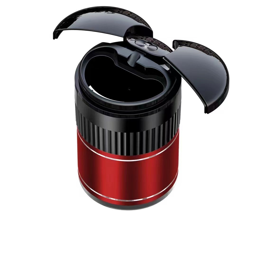 Flag Village Auto Tools Car Automatic Sensing Touch Infrared Smoking Metal Smart Ashtray With Lid