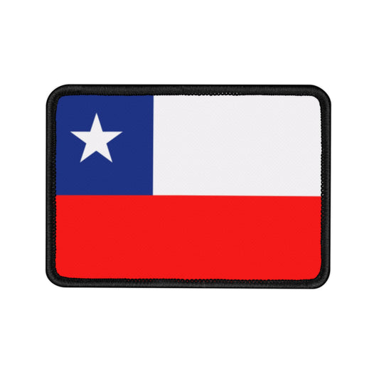 Flag Village Chile Flag Embroidery Iron-On Patches