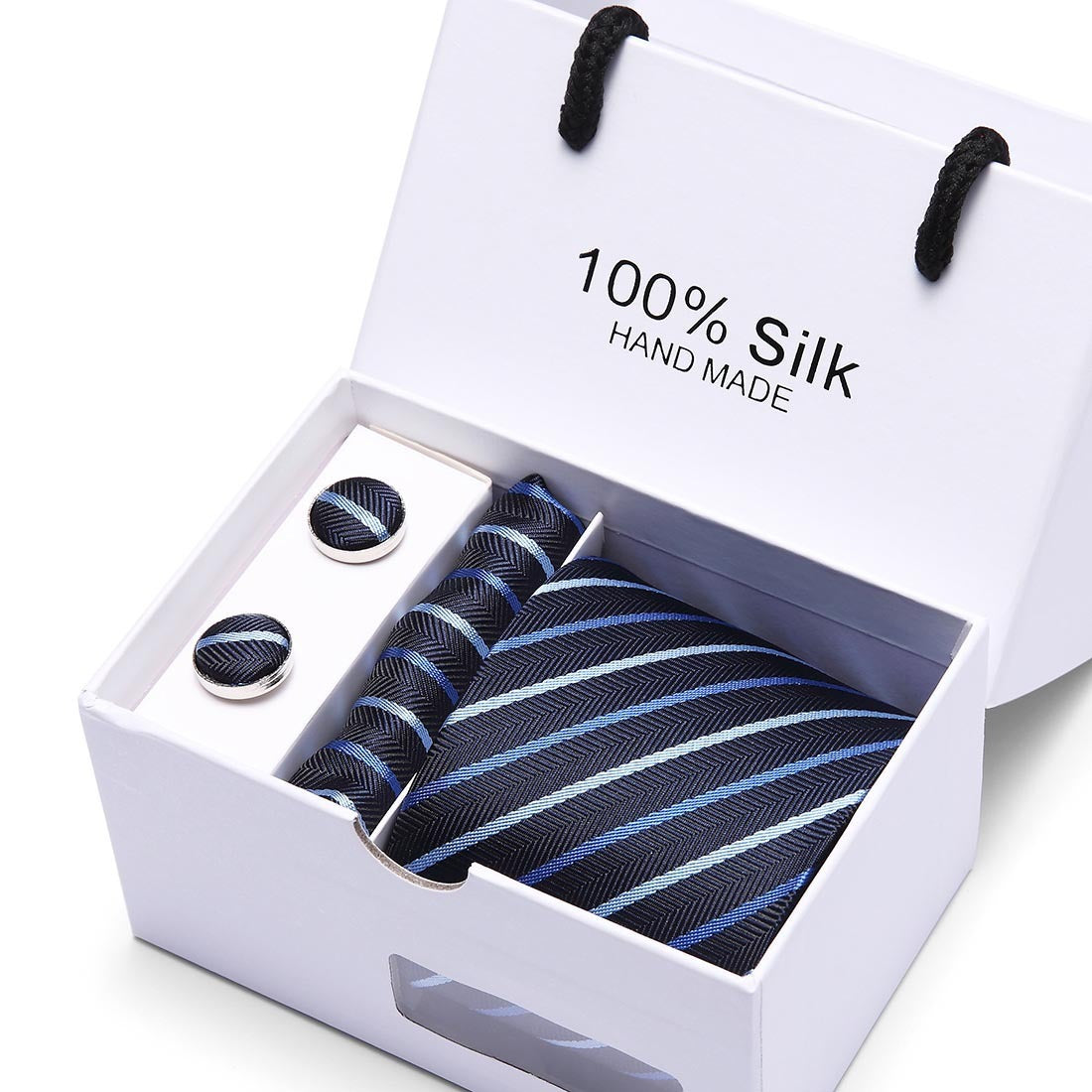 Flag Village Men's gift box 5-piece suit business formal wedding tie