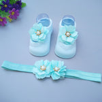 Flag Village New Baby Girl Socks Headband Gift Box