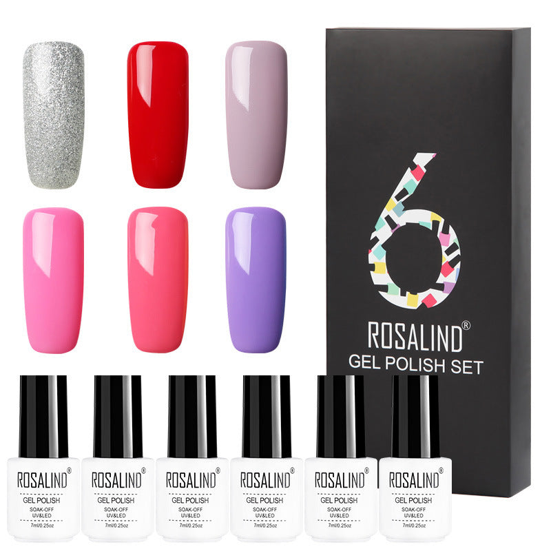Flag Village 6 Colors Set Solid Color Gel Polish Set Nail Polish Gift Box Manicure