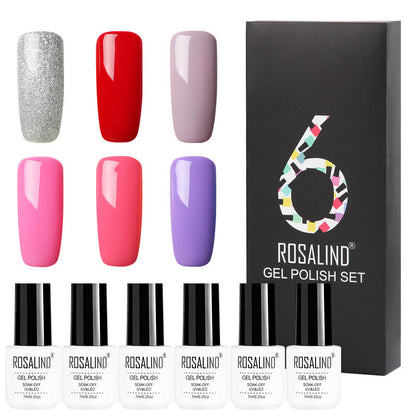 Flag Village 6 Colors Set Solid Color Gel Polish Set Nail Polish Gift Box Manicure