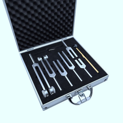 Flag Village Aluminum Alloy Tuning Fork Set Gift Box Of Six 128 256 512 1024 2048