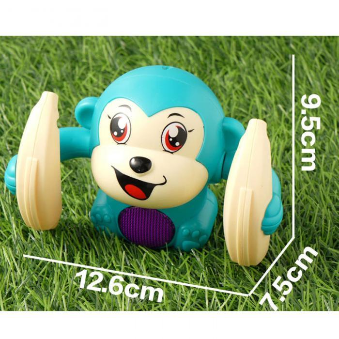 Flag Village Baby Toys Electric Tumbling Monkey Light Music Puzzle Sound Tipping Monkey Kids Toys Early Educational Toys For Children Gifts