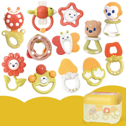 Flag Village Baby Rattle Plastic Toy Gift Box Set