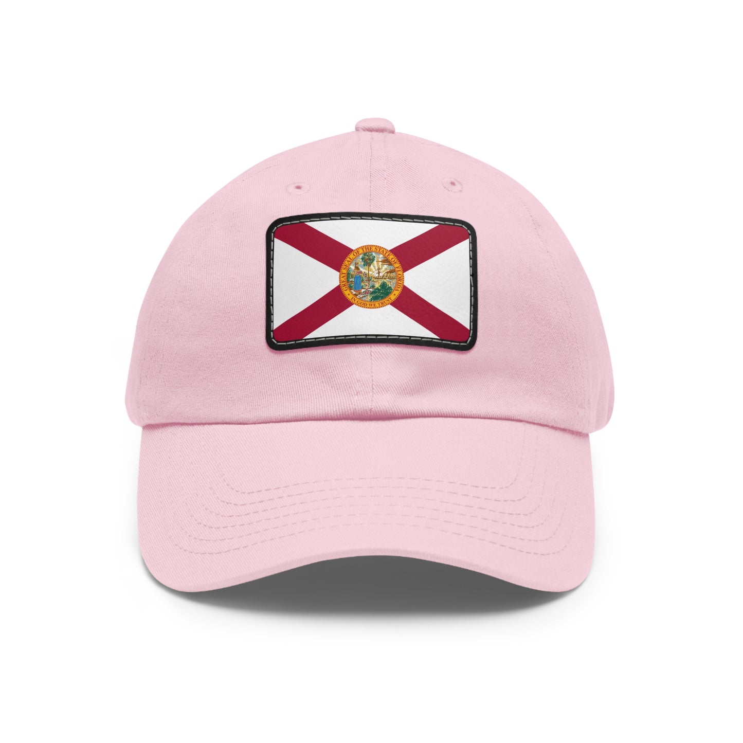 Flag Village USA Florida State Flag Hat Cap with Leather Patch