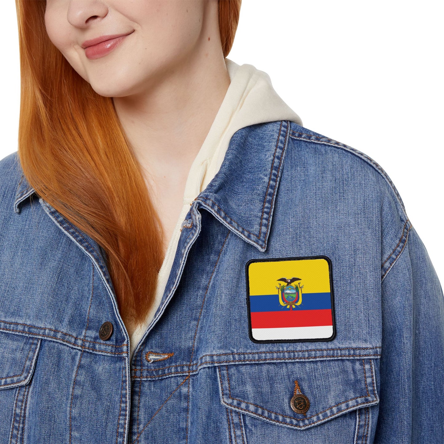 Flag Village Ecuador Flag Embroidery Iron-On Patches