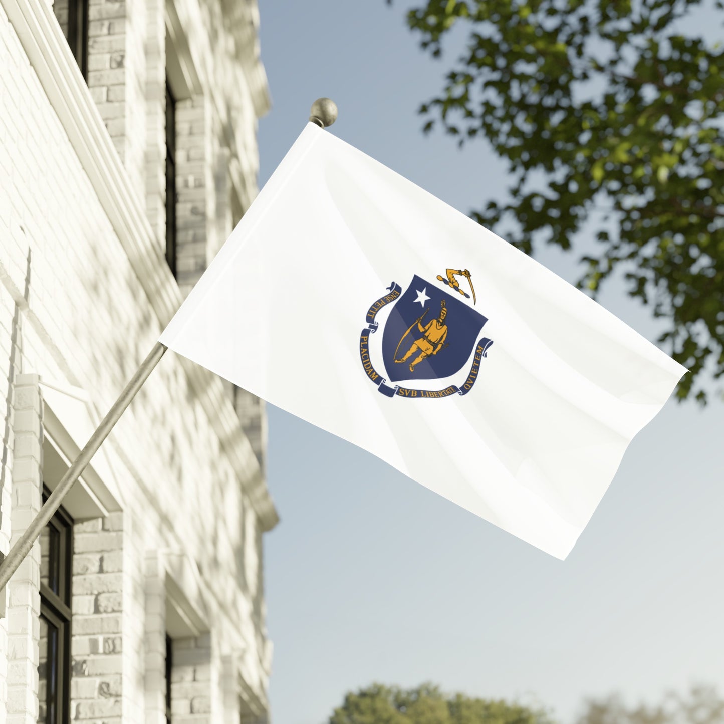Flag Village USA Massachusetts State Flag 18" x 12" / 36" x 24" / 60" x 36"