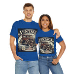 Flag Village USA Vintage Car Flag T-SHIRT Heavy Cotton Tee USA0014