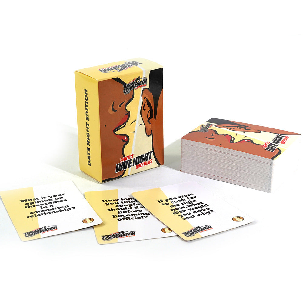 Flag Village Full English Date Night Perfect Dating Friend Party Tabletop Game Cards Couple Conversation Cards Quiz Cards Birthday Gifts