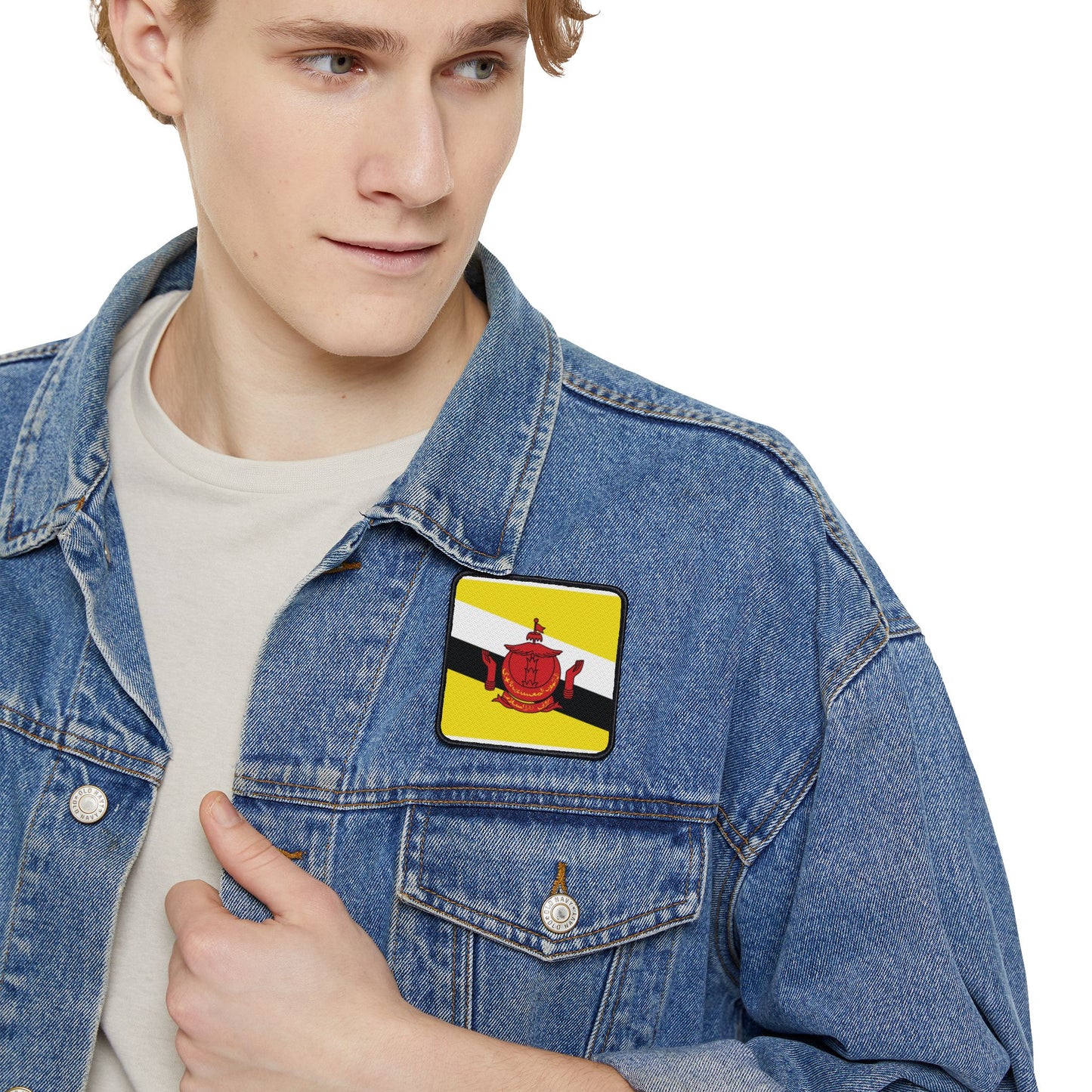 Flag Village Brunei Flag Embroidery Iron-On Patches