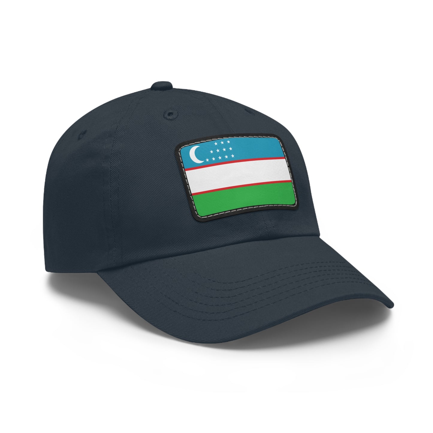 Flag Village Uzbekistan Flag Hat Cap with Leather Patch