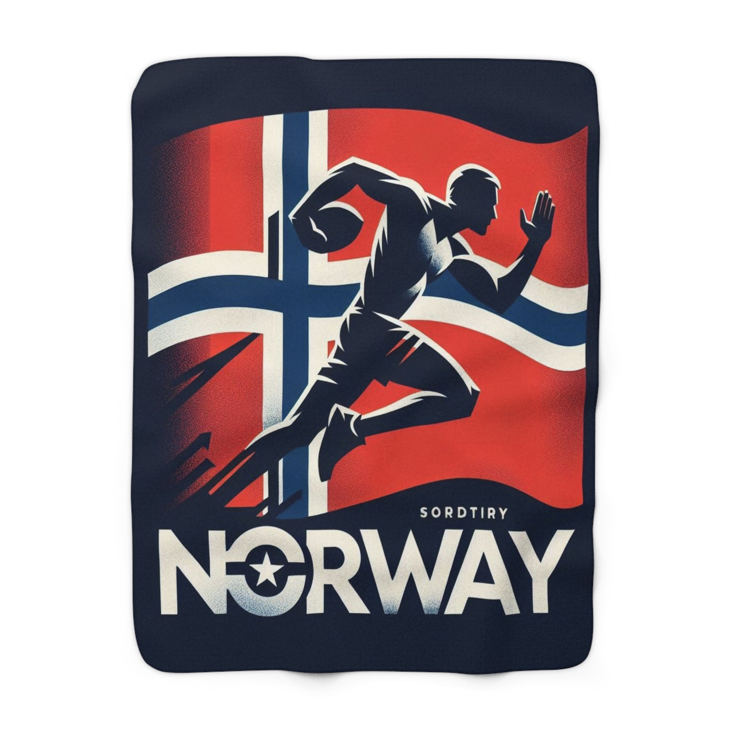 Flag Village Norway Sporting Flag Sherpa Fleece Blanket NOR0004