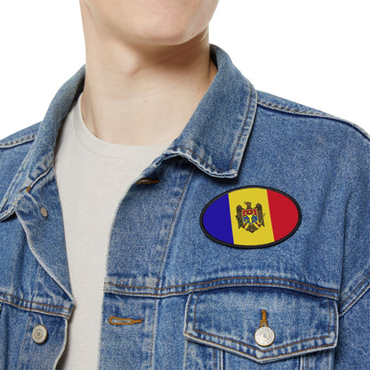 Flag Village Moldova Flag Embroidery Iron-On Patches