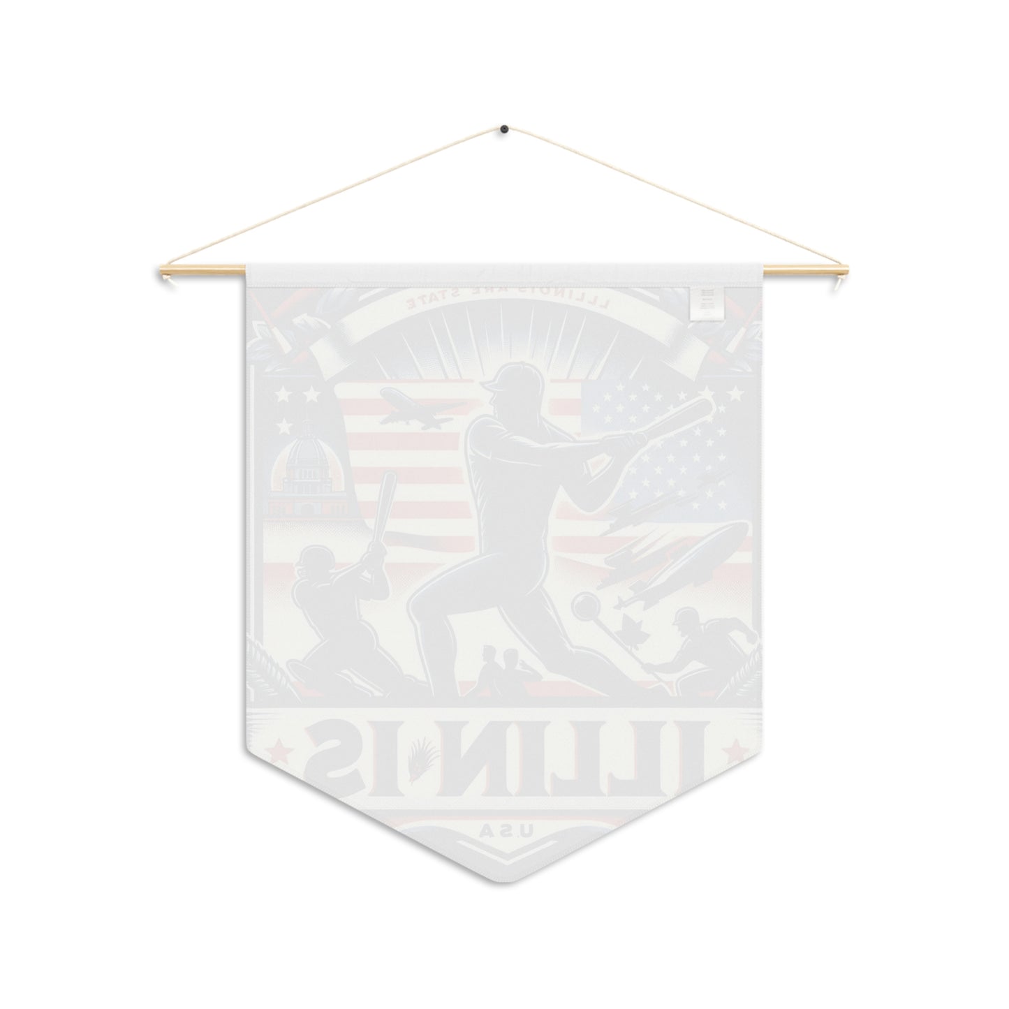 Flag Village Illinois State Flag Pennant Sporting Home Wall decoration IL0002
