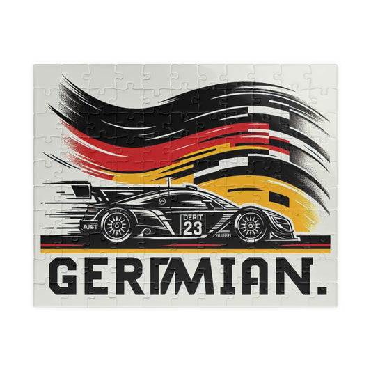Flag Village Germany Racing Car Sporting Flag Puzzle (110, 252, 520, 1014-piece) DEU0012