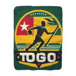 Flag Village Togo Sporting Flag Sherpa Fleece Blanket TGO0001
