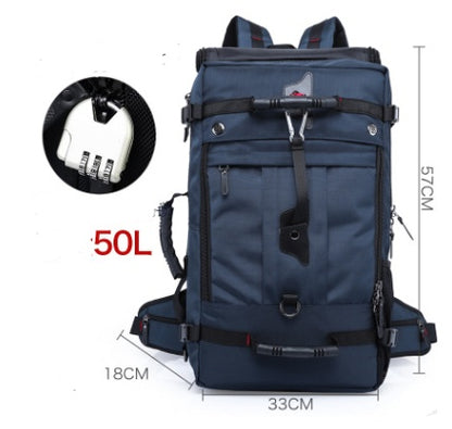 Flag Village New double shoulder bag Oxford cloth bags male outdoor backpack large capacity baggage bag multifunction hiking bag