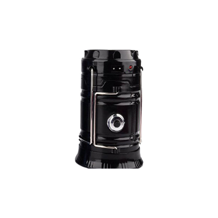 Flag Village new solar charging type multifunctional telescopic camping lantern lantern outdoor camping tent lamp