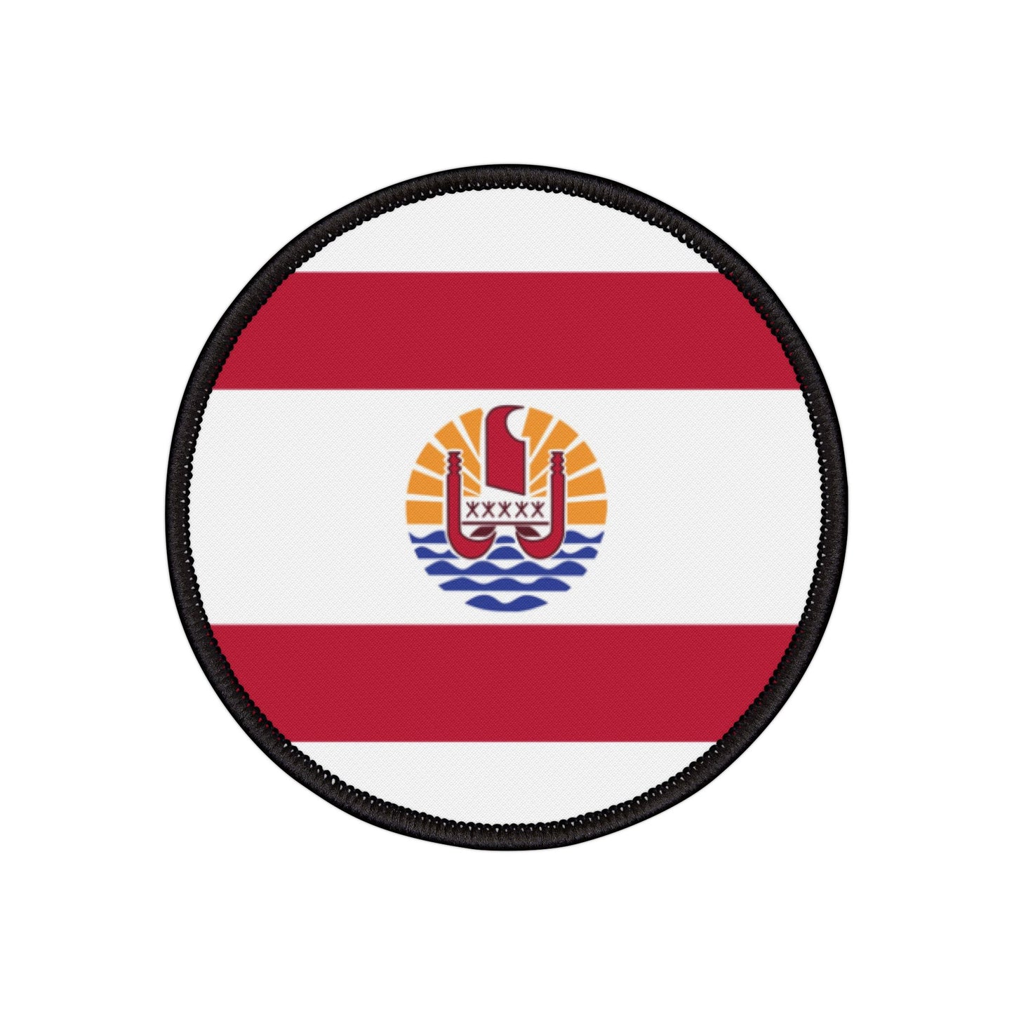 Flag Village Polynesia(French Polynesia) Flag Embroidery Iron-On Patches