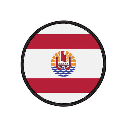 Flag Village Polynesia(French Polynesia) Flag Embroidery Iron-On Patches