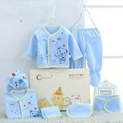 Flag Village Pure Cotton Baby Clothes Spring And Autumn Summer Children Gift Box Set